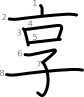 stroke order illustration