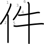 stroke order illustration