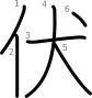 stroke order illustration