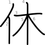 stroke order illustration