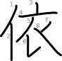 stroke order illustration