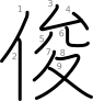 stroke order illustration