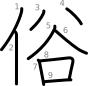 stroke order illustration