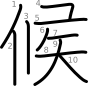 stroke order illustration