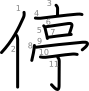 stroke order illustration