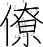 stroke order illustration