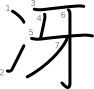 stroke order illustration