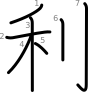 stroke order illustration