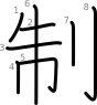 stroke order illustration