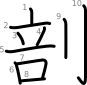 stroke order illustration