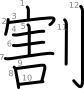 stroke order illustration