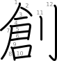 stroke order illustration