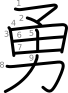 stroke order illustration