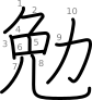 stroke order illustration