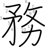 stroke order illustration