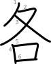 stroke order illustration