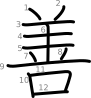 stroke order illustration