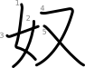 stroke order illustration