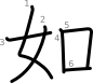 stroke order illustration