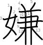 stroke order illustration