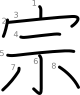 stroke order illustration