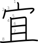 stroke order illustration