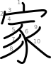 stroke order illustration