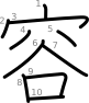 stroke order illustration