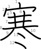 stroke order illustration