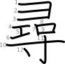 stroke order illustration
