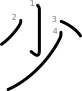 stroke order illustration