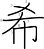 stroke order illustration