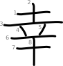 stroke order illustration