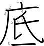 stroke order illustration