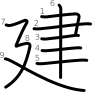 stroke order illustration