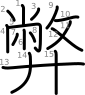 stroke order illustration