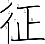 stroke order illustration