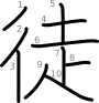 stroke order illustration