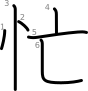 stroke order illustration