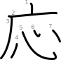 stroke order illustration