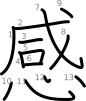 stroke order illustration