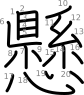 stroke order illustration