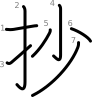 stroke order illustration