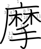 stroke order illustration