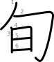 stroke order illustration