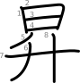 stroke order illustration