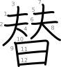 stroke order illustration