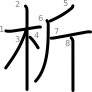 stroke order illustration