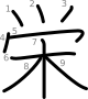 stroke order illustration