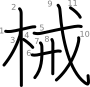 stroke order illustration